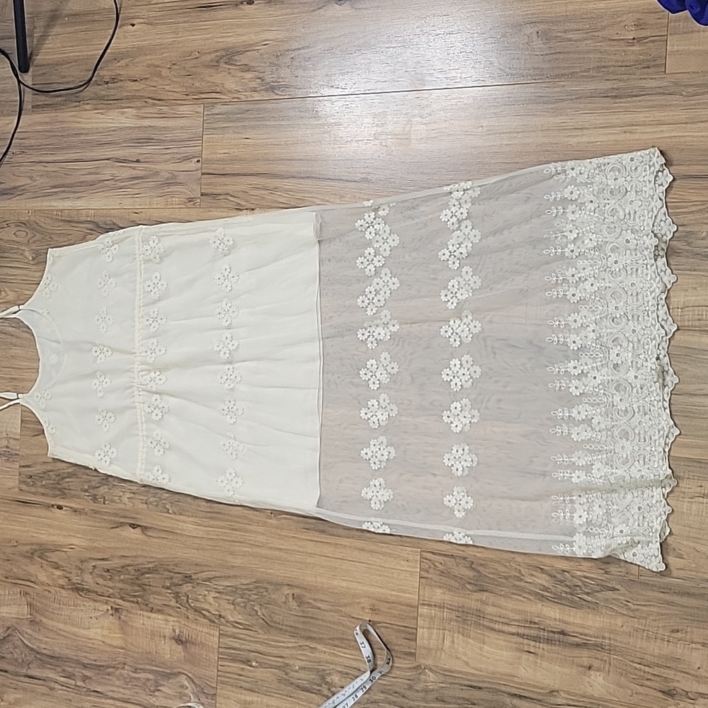 Chaser Floral Lace Ruffle Boho Maxi Dress - Picture 14 of 14